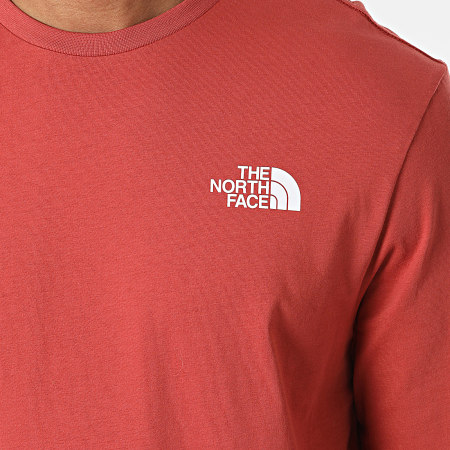 The North Face - Tee Shirt Manches Longues NF0A2TX1 Rouge