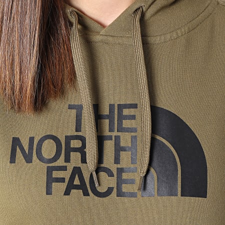 The North Face - Sudadera con capucha Drew Peak para mujer Verde caqui