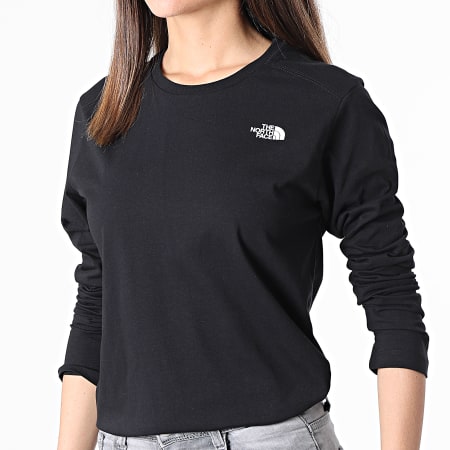 The North Face - Tee Shirt Manches Longues Femme Simple Dome Noir