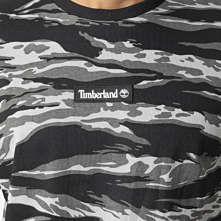 Timberland - Tee Shirt Camouflage A26Z4 Gris Noir