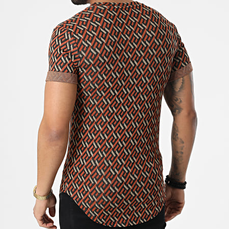 Uniplay - Tee Shirt Oversize UY7801 Noir Marron