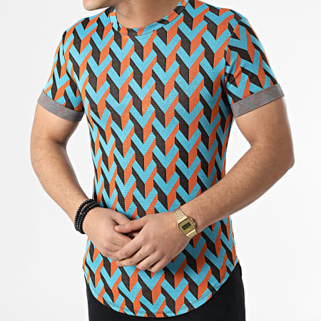 Uniplay - Camiseta oversize UY816 Azul Naranja