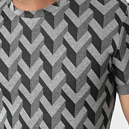 Uniplay - Camiseta oversize UY816 Gris brezo Negro
