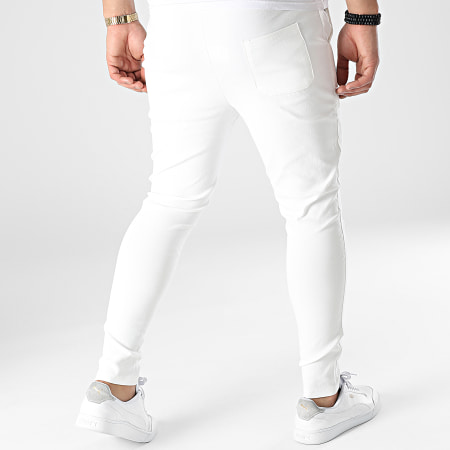 Uniplay - UP-T3799 Pantaloni da jogging bianchi
