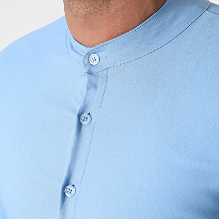Uniplay - Camisa Manga Larga Cuello Mao UP-C105 Azul Claro