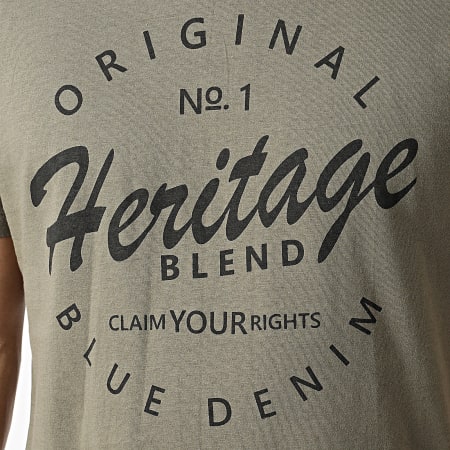 Blend - Camiseta 20713241 Caqui Verde