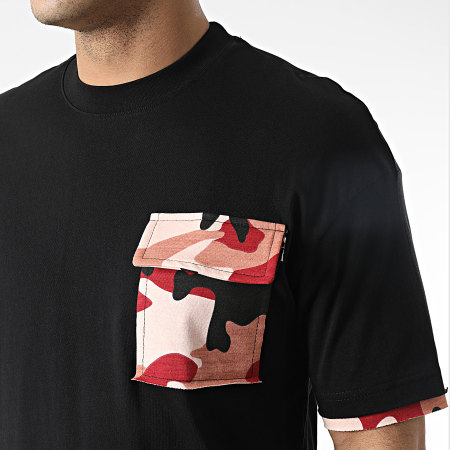 Classic Series - Camouflage Pocket Camiseta G22-630 Negro Rosa