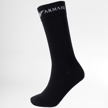 Emporio Armani - Confezione da 3 paia di calzini 302402 Navy Black White