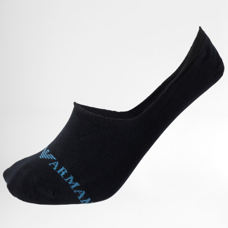 Emporio Armani - Confezione da 3 paia di calzini invisibili 306227 blu navy