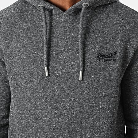 Superdry - Sweat Capuche Vintage Logo Embroidery M2011951A Gris Anthracite Chiné