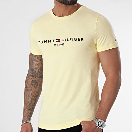 Tommy Hilfiger - Tee Shirt Tommy Logo 1797 Jaune