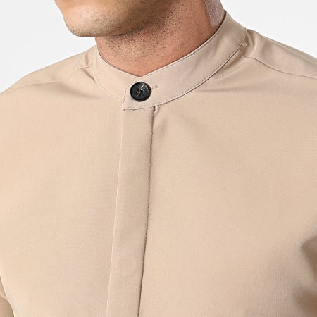 Uniplay - Chemise Manches Longues Col Mao 22005 Camel