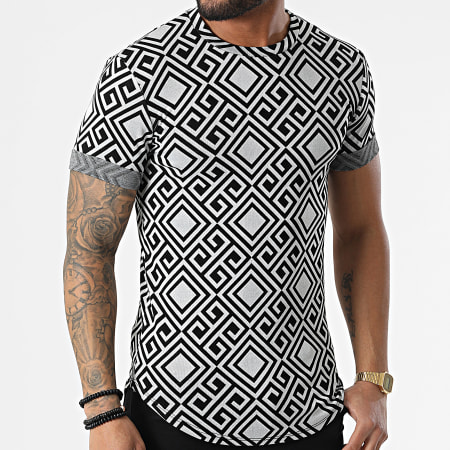 Uniplay - Tee Shirt Oversize UY813 Noir Blanc