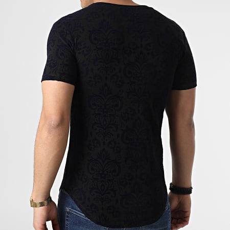 Uniplay - Camiseta oversize UY790 Negro Azul marino