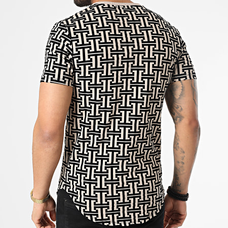 Uniplay - Camiseta oversize UY785 Beige Negro
