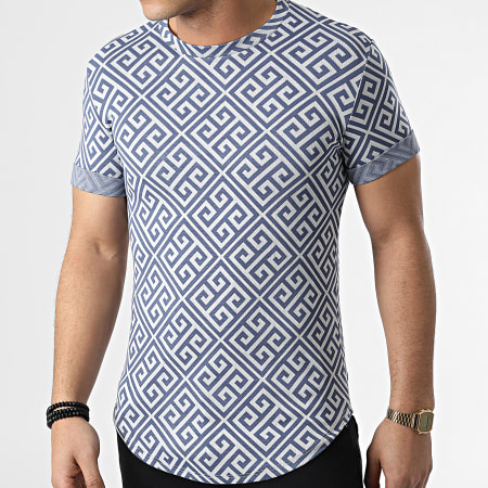 Uniplay - Camiseta oversize UY814 Azul Blanco