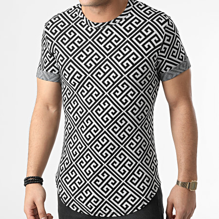 Uniplay - Camiseta oversize UY814 Negro Blanco