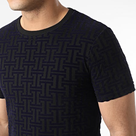 Uniplay - Camiseta oversize UY785 Negro Azul Marino