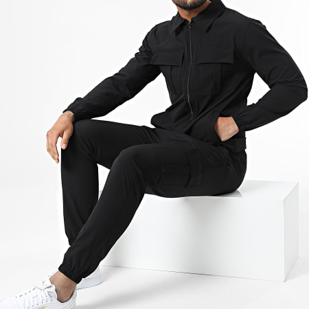 Uniplay - Conjunto de chaqueta y pantalón de chándal MK-16 negro