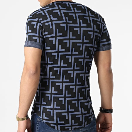 Uniplay - Camiseta oversize UY812 Negro Azul