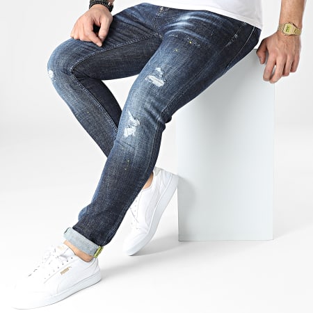 Uniplay - 658 Jeans skinny in denim blu
