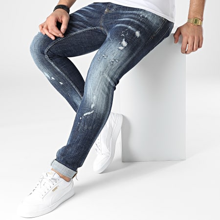Uniplay - 655 Jeans skinny in denim blu