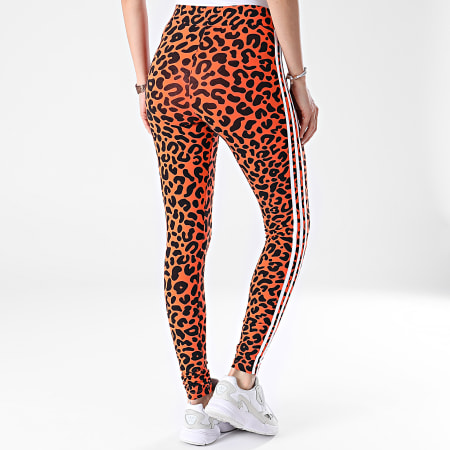 Adidas Originals - Legging Femme HC4477 Orange Léopard