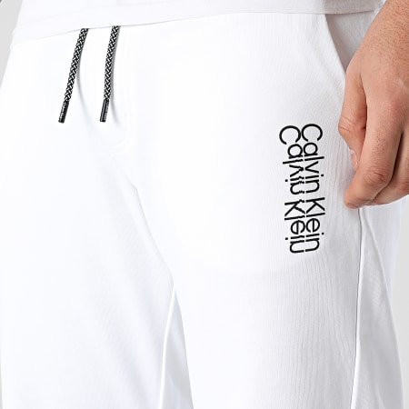 Calvin Klein - Pantalon Jogging Mirrored Logo 8938 Blanc