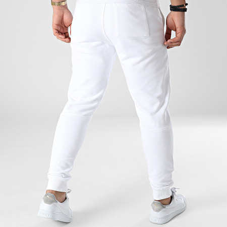 Calvin Klein - Pantalón de chándal con logotipo espejado 8938 Blanco