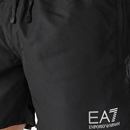 EA7 Emporio Armani - Short De Bain 902000-CC721 Noir Argenté