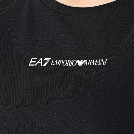 EA7 Emporio Armani - Tee Shirt Femme Crop 3LTT21 Noir