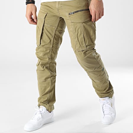 G-Star - Rovic Regular Fit Pantalones cargo 3D Zip D02190-C096 Light Khaki Green
