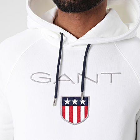 Gant - Sweat Capuche Shield 276310 Blanc