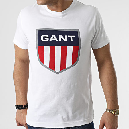 Gant - Camiseta Retro Shield 2003123 Blanca