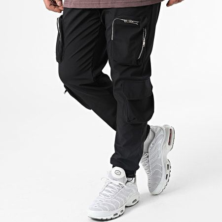 Ikao - LL600 Set di maglietta e pantaloni da jogging con tasca color prugna