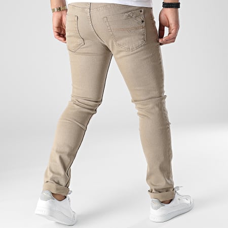 Mackten - Jeans skinny C1057 Marrone chiaro