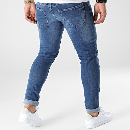 Mackten - J1199 Jeans skinny in denim blu