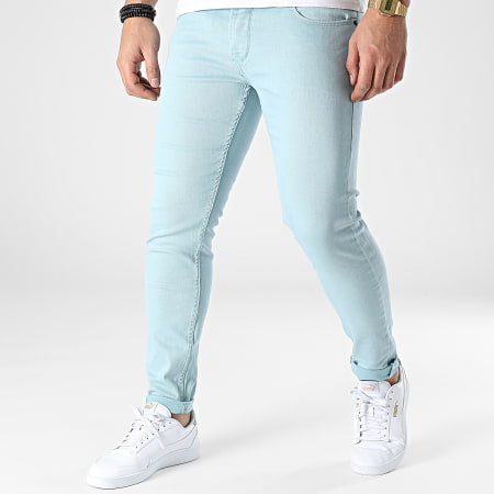 Mackten - Jeans skinny C1009 Azzurro