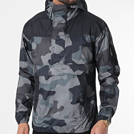 Columbia - Coupe-Vent Capuche Challenger 1714291 Gris Anthracite Camouflage