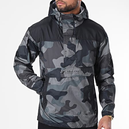 Columbia - Coupe-Vent Capuche Challenger 1714291 Gris Anthracite Camouflage