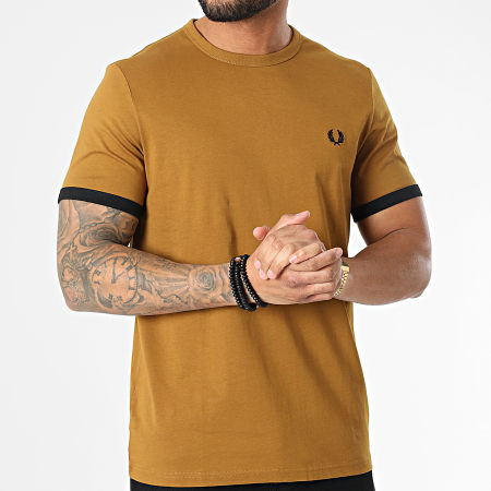Fred Perry - Tee Shirt Ringer M3519 Camel