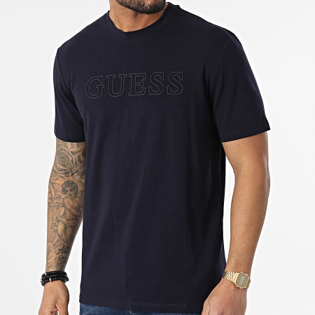 Guess - Camiseta Z2RI10-J1311 Azul marino