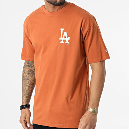 New Era - Maglietta oversize Los Angeles Dodgers 12893160 Arancione scuro
