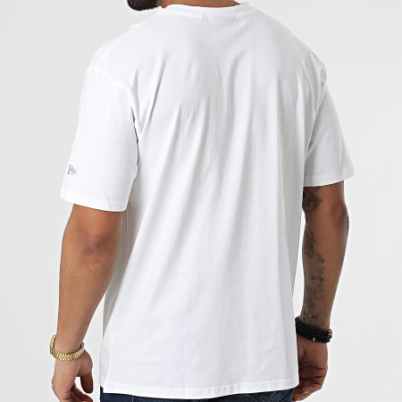 New Era - Maglietta Oversize con grande logo Los Angeles Dodgers 13043921 Bianco sporco