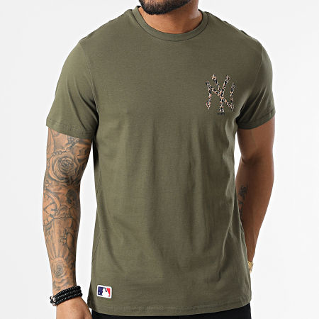 New Era - Tee Shirt Infill New York Yankees 12893123 Vert Kaki