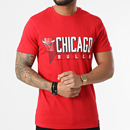 New Era - Maglietta Chicago Bulls Triangle Logo 12893076 Rosso