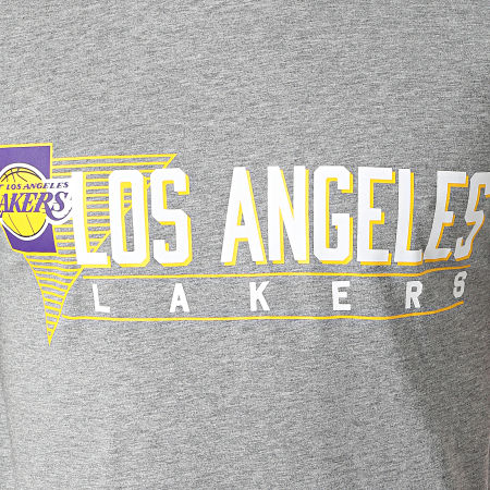 New Era - Tee shirt Los Angeles Lakers 12893075 Gris Chiné