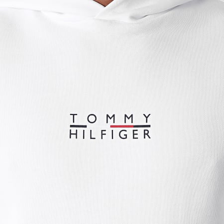 Tommy Hilfiger - Felpa con cappuccio Square Logo 4150 Bianco