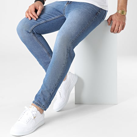Armita - Jeans slim cropped in denim blu