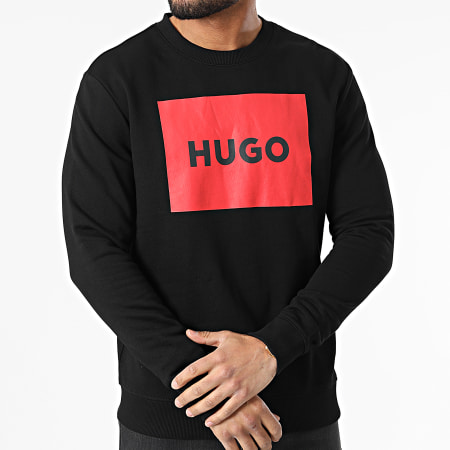 HUGO - Sudadera cuello redondo 50467944 Negro